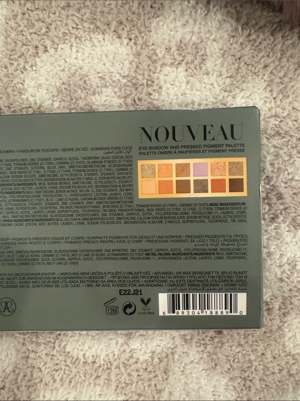 Anastasia beverly hills palette on noveau